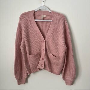 Divided Soft Pink Cardigan Sweater